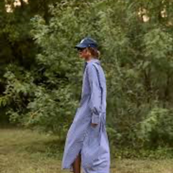 Mamene Phoebe Shirt Dress Navy Stripe - Picture 3 of 8